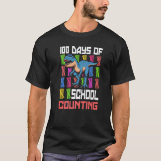 100 skoldagar för barn och förskolelärare t shirt