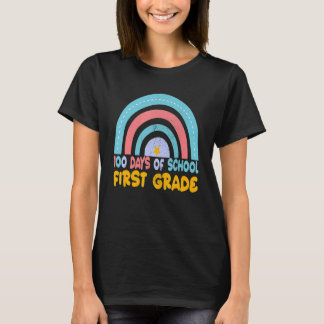 100 skoldagar för lärare i första klass elev 100 t shirt