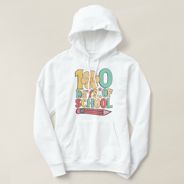 100 skoldagar hoodie (Design framsida)
