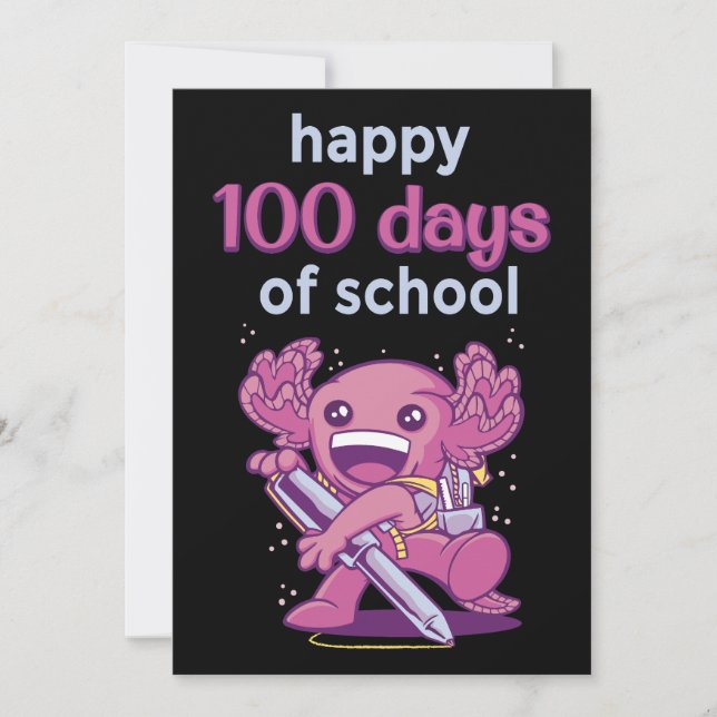100 skoldagar inbjudningar (Framsida)