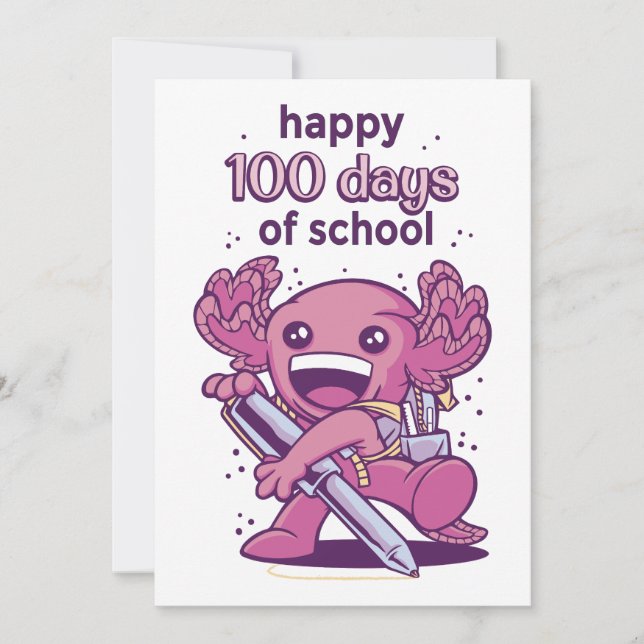 100 skoldagar inbjudningar (Framsida)