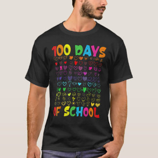 100 skoldagar lärare barn elev pojkar flickor t shirt