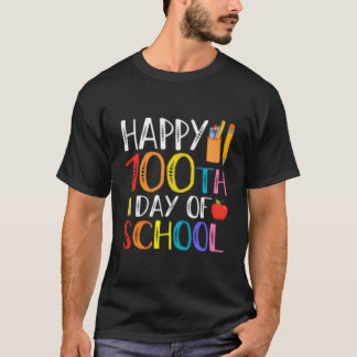 100 skoldagar lärare och elev t shirt