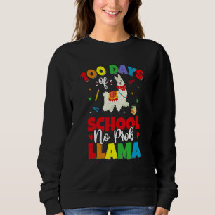 100 skoldagar No Probllama Lama 100:e dagen T Shirt