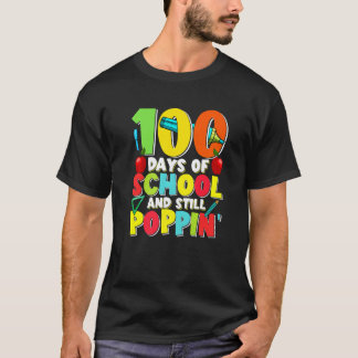 100 skoldagar och fortfarande poppar studentlärare t shirt