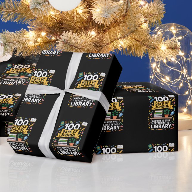 100 skoldagar och livet är fortfarande bättre presentpapper (Helgdagar)