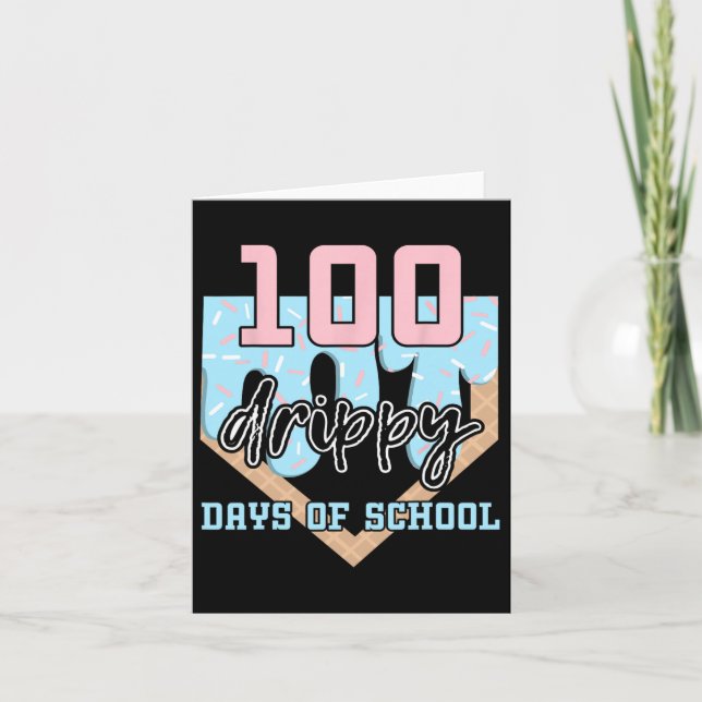 100 skoldagar säljer iskräm 100 dagar kort (Framsida)