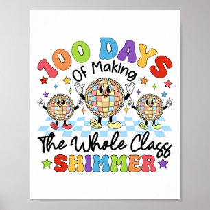 100 skoldagar Skapar hela CL Shimmer Gir Poster