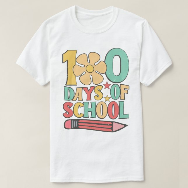 100 skoldagar t shirt (Design framsida)