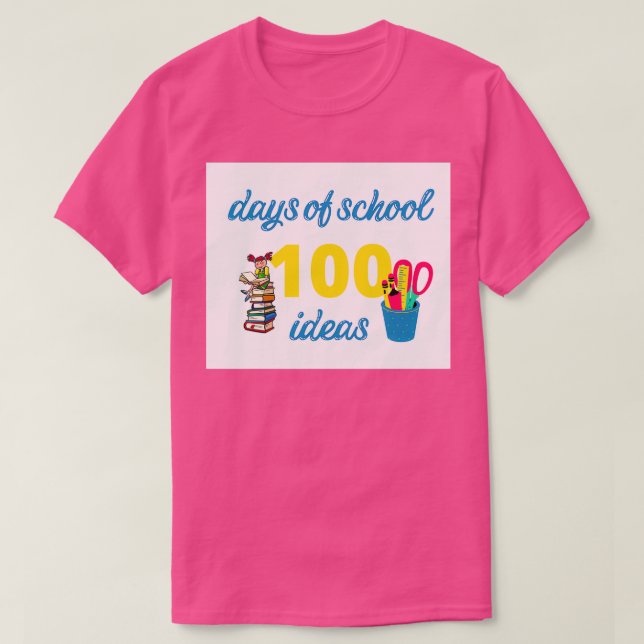 100 skoldagar till idéer t shirt (Design framsida)