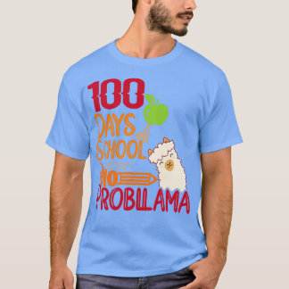 100 skoldagar utan probllamallama älskare giftsc t shirt