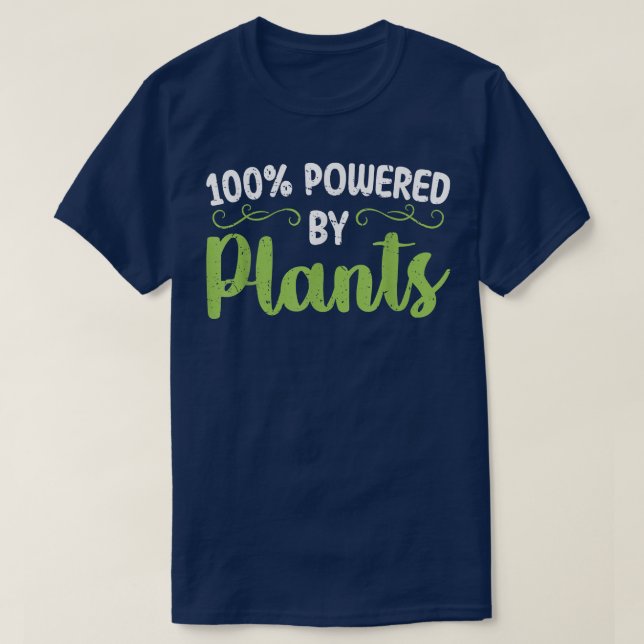 100 som drivs av växter, vegetabiliskt vegetabilis t shirt (Design framsida)