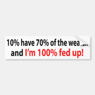 100% som matas upp! bildekal
