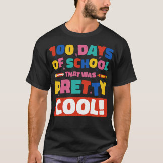 100 Söt Coolor i skolan T Shirt
