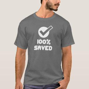 100% sparade T-tröja Tröja