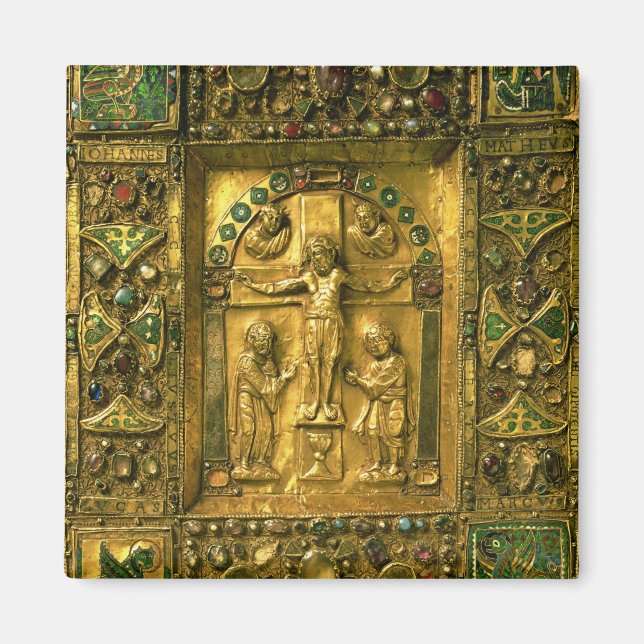 100-talets gospel, ottonisk, Tyskland (guld) Magnet (Framsidan)