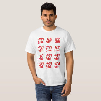 100 TÄND SKJORTA EMOJI AVFYRAR T-SHIRT