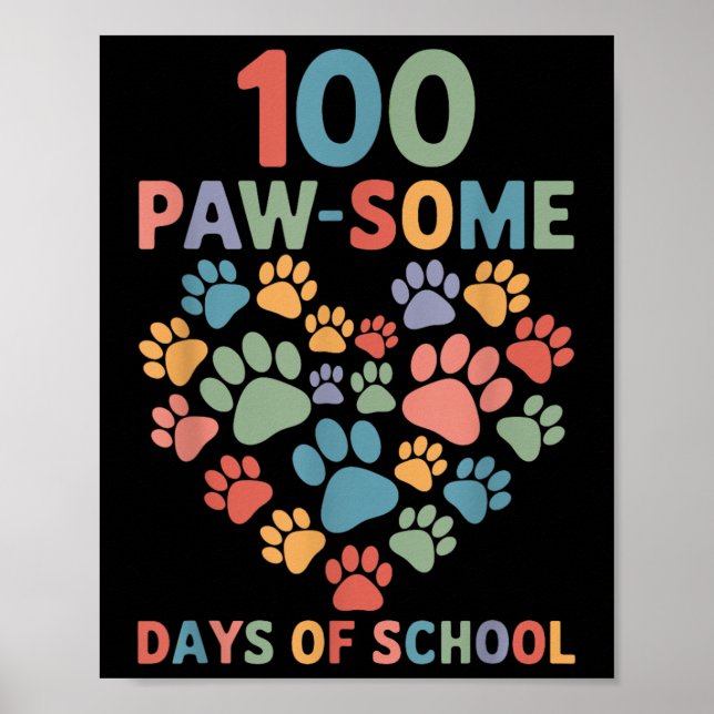 100 Tass-några dagar i Hund 100-dagarsskolan Poster (Framsidan)