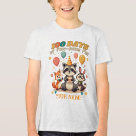 100 Tass-några-Roligtens dagar: Cute Animal Party T Shirt