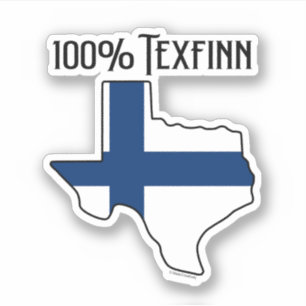 100% Texfinn skräddarsnitt vinyldekal Klistermärken