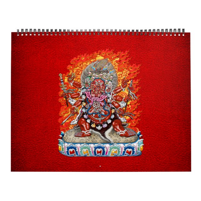 [100] Tibetansk Thangka - Wrathful Gudom Hayagriva Kalender (Omslag)