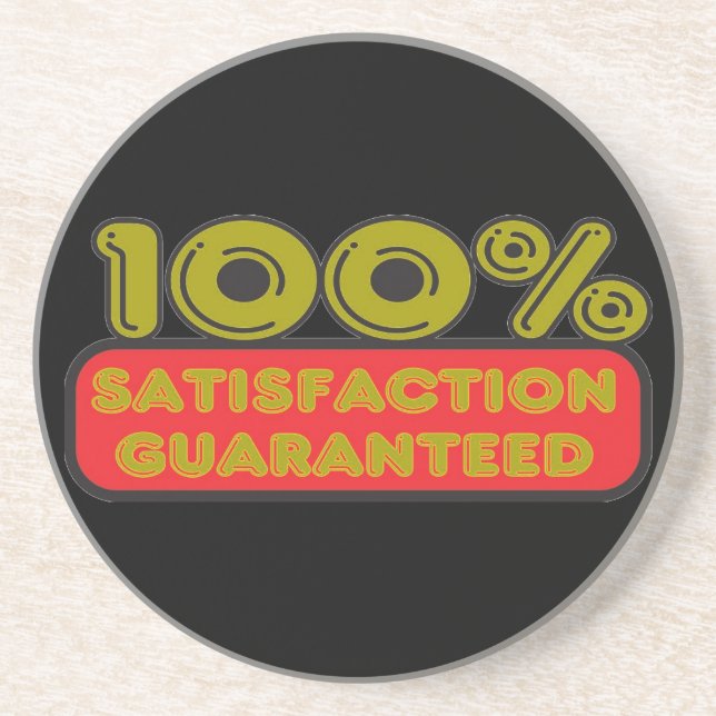 100 % tillfredsställelse Underlägg Sandsten (Framsidan)