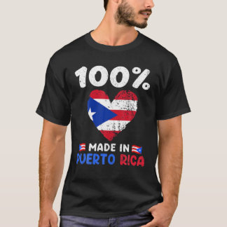 100 % tillverkad i Puerto Rica Lustigt pålägg T Shirt