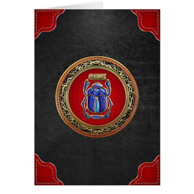 [100] Treasure Trove: Ancient Egyptian Scarab Hälsningskort (Framsidan)
