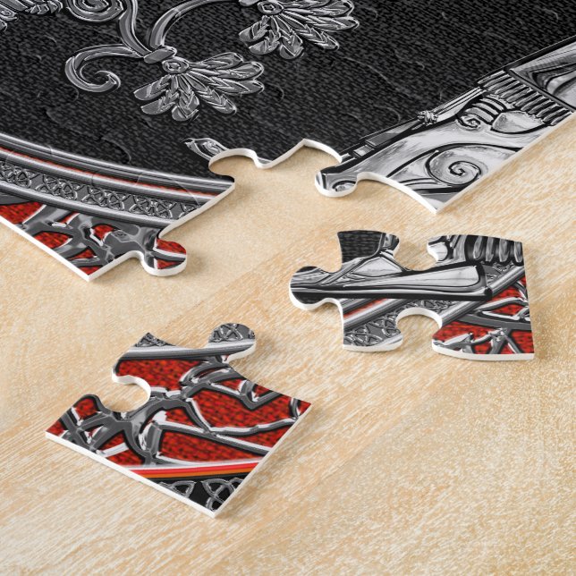 [100] Två Silver Ninurtas med Livets träd Pussel (Sidan)