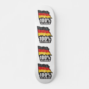 100 % tysk Vågigt Flagga Design Skateboard Bräda 20,5 Cm