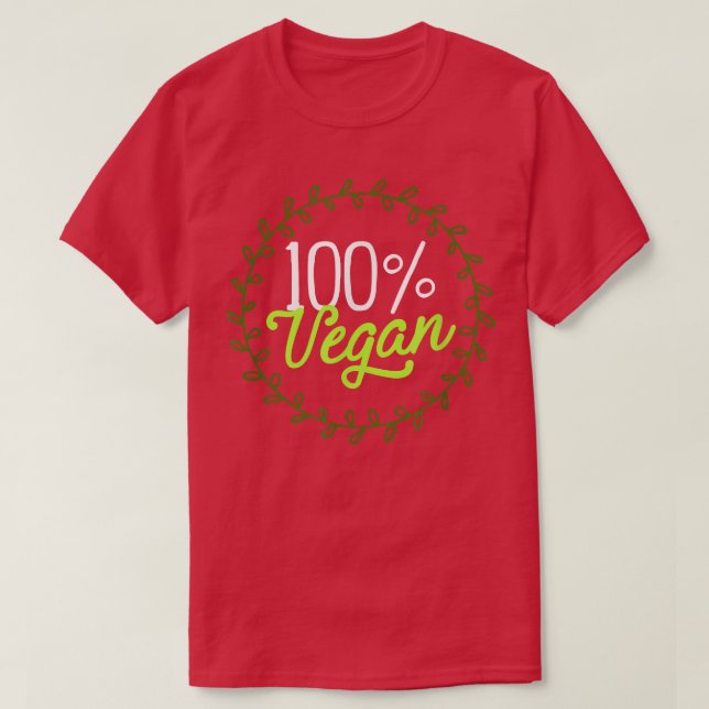100 Vegan Fantastisk Vegetarian Organic Plant base T Shirt (Design framsida)