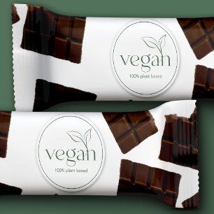100 % Vegan-fästare Runt Klistermärke