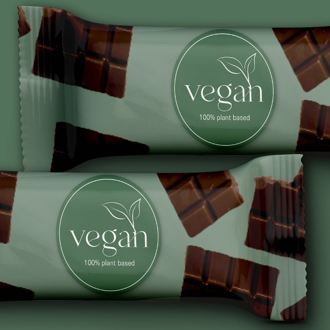 100 % Vegan-fästare Runt Klistermärke (Skapare uppladdad)