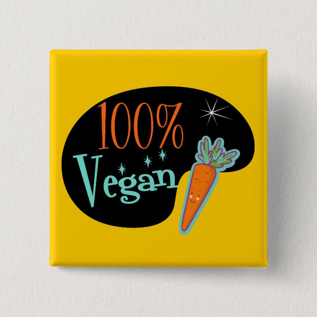 100 % Vegan Knapp (Framsida)