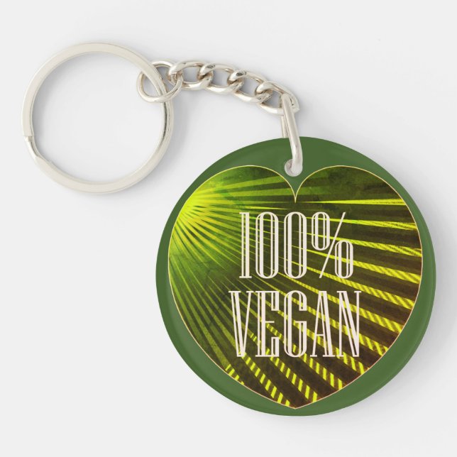 100% Vegan - Motivering av Slogan Grönt Heart (Framsidan)