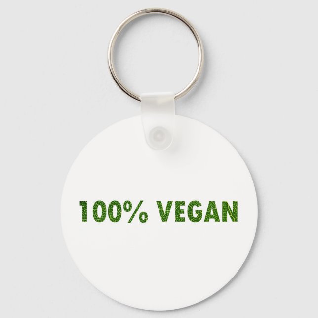 100 % Vegan Nyckelring (Framsida)