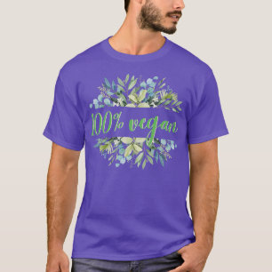 100 Vegan Salad Veganism Vegetabiliska frukter T Shirt