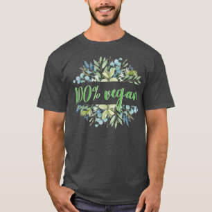 100 Vegan Salad Veganism Vegetabiliska frukter T Shirt