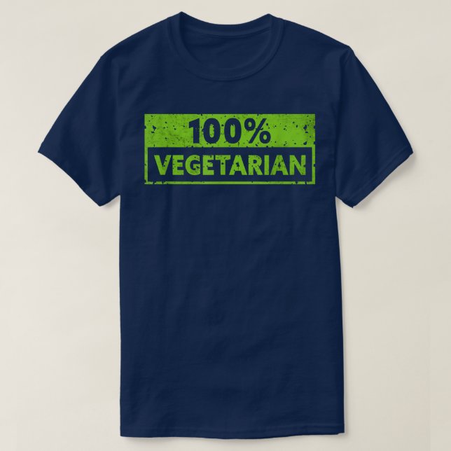 100 Vegetarian  Vegetable Vegetarian Plant Funny V T Shirt (Design framsida)