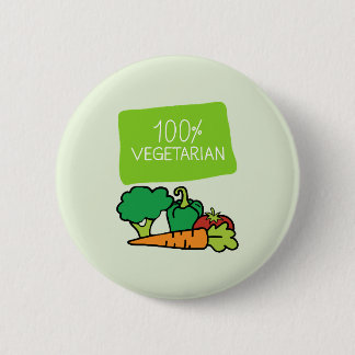 100% Vegetarisk Och Stolt Knapp