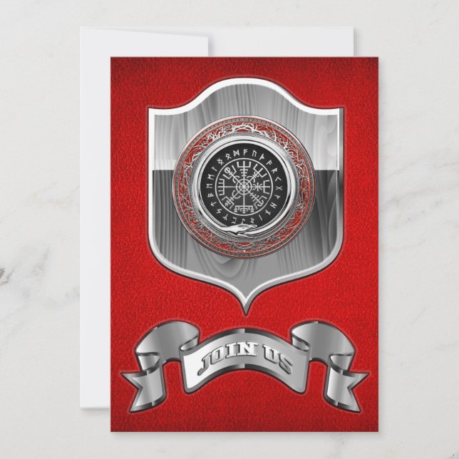 [100] Vegvisir - Viking Silver Magic Runic Compass (Framsida)