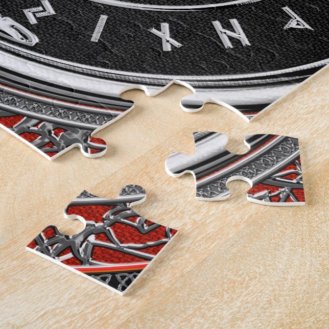 [100] Vegvisir - Viking Silver Magic Runic Compass Pussel (Sidan)