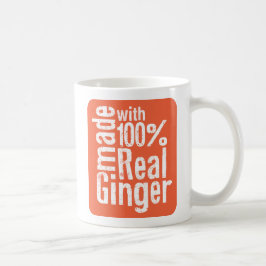 100% verklig ingefära kaffemugg