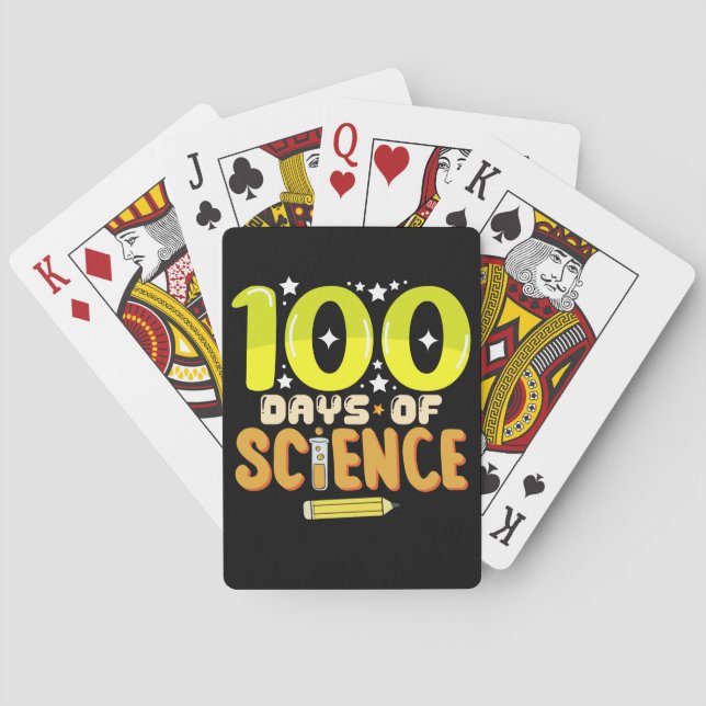 100 Vetenskapsdagar 100-årsdagen för skollärare Casinokort (Baksidan)