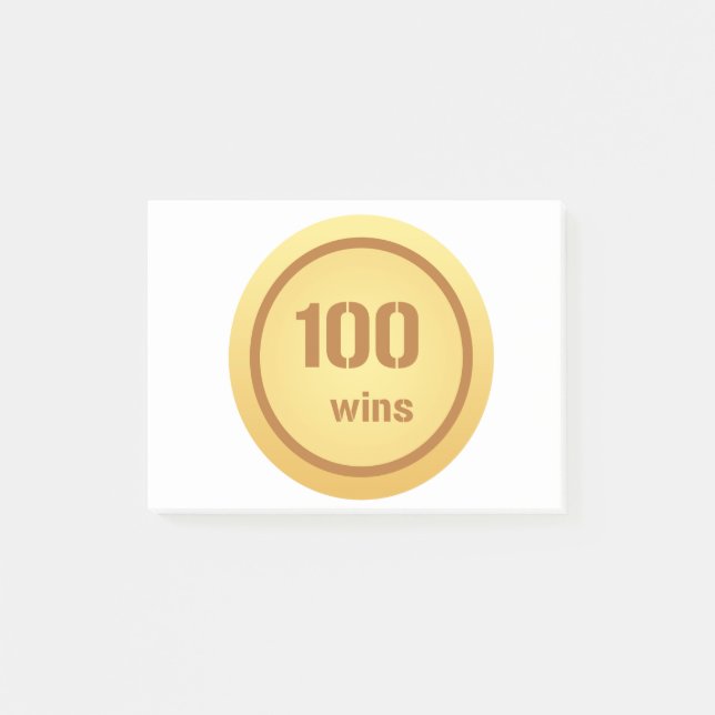 100 vinner Post-it® Notes Post-it Block (Framsida)