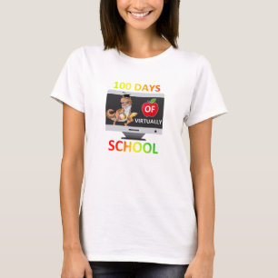 100 Virtuella skoldagar 1:a Klass Student Quara T Shirt