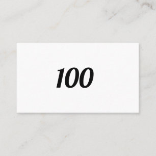 100 VISITKORT