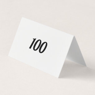 100 VISITKORT
