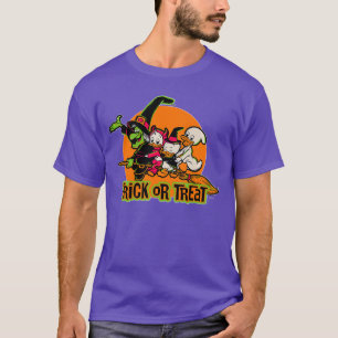 100 Witch Huey Dewey Louie Bus eller godis Hallowe T Shirt