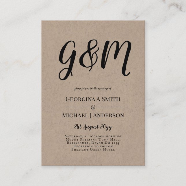 100 x budgetinbjudan till PHOTO-bröllop med ENVL. Rådkort (Framsida)